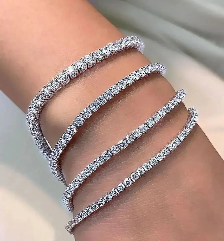 Iced Out Tennis Bracelet Collection
