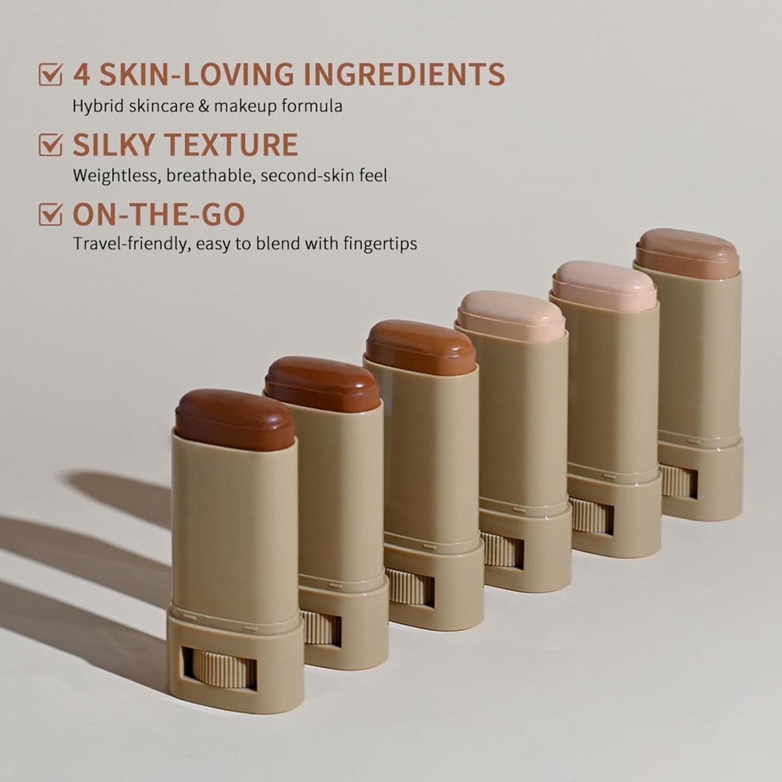 Skin Tint Beauty Balm Solid Tinted Moisturizing Serum Medium Shade 18g Color#5