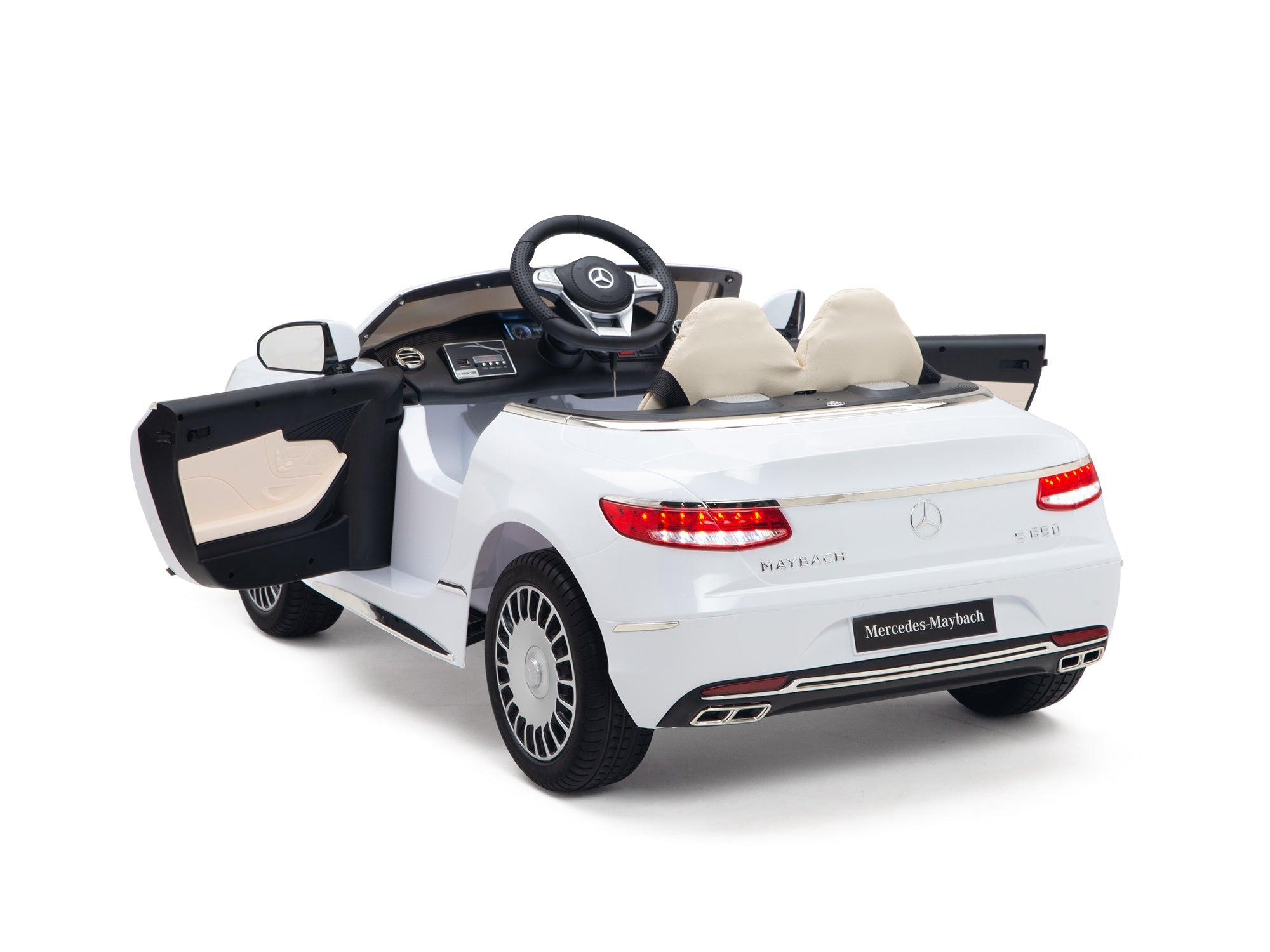 Pink Princess Mercedes Ride On Car For Girls W/Magic Cars® Wireless Parental Control