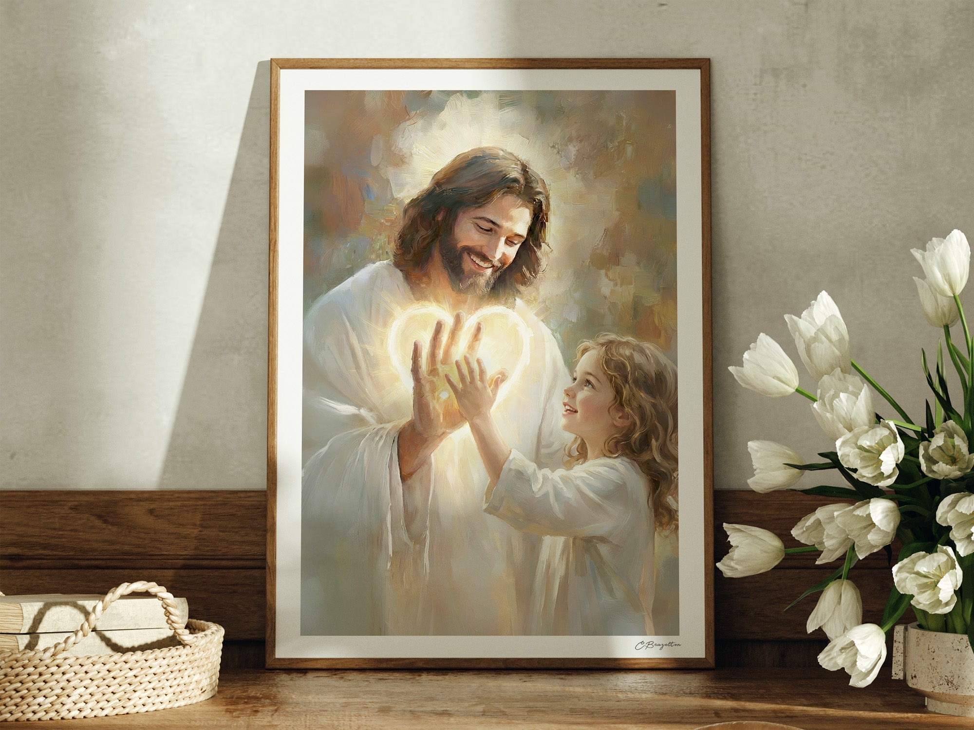 In His Hands | Signed Handmade Art Print