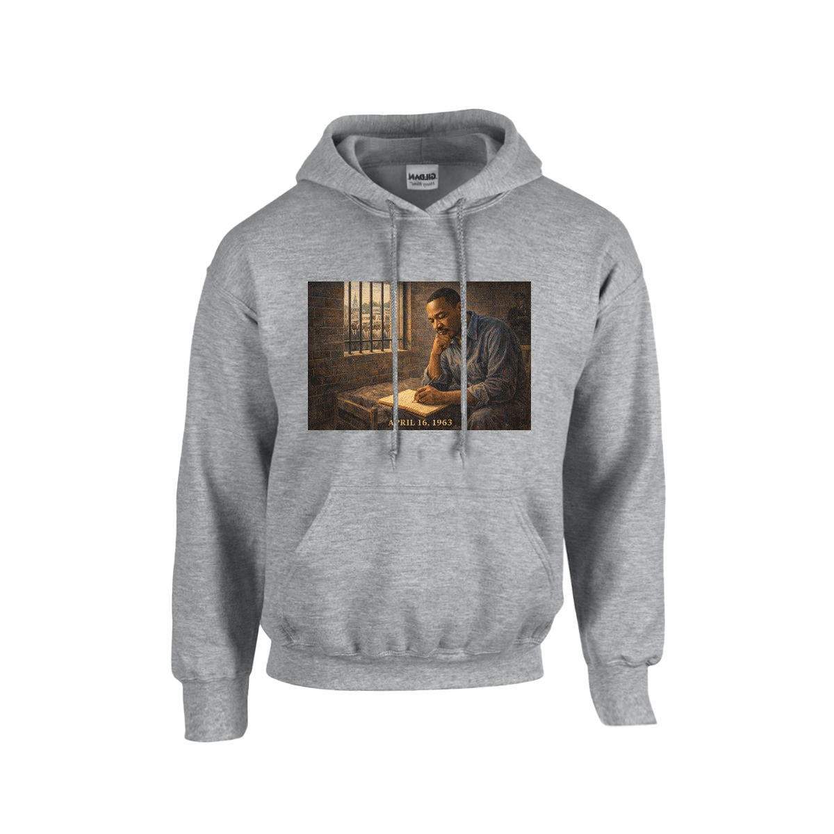 Men's MLK Hoodie "The Incarceration" - USA Printed Double Sided