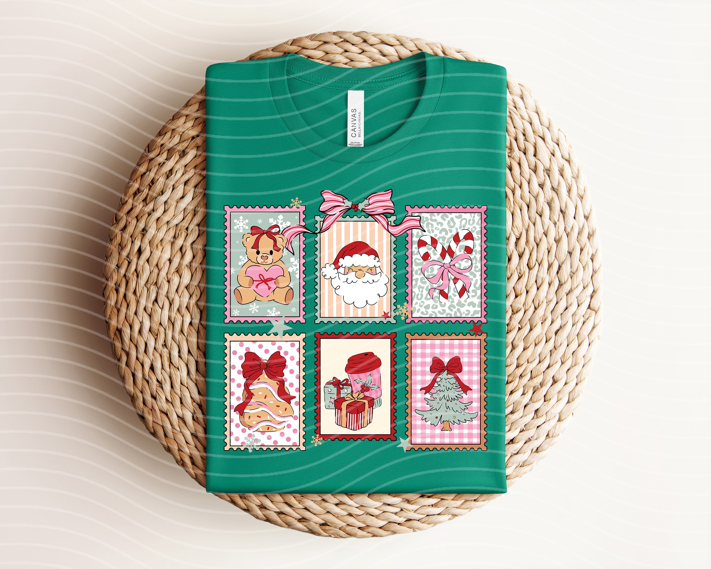 Christmas Stamps Graphic Tee