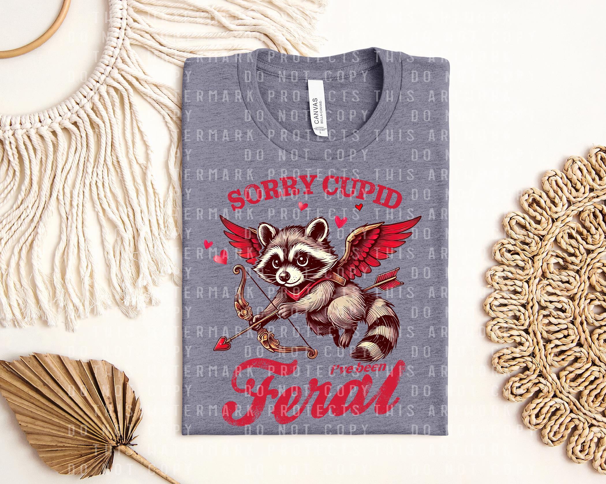 Sorry Cupid I've Been Feral Graphic Tee