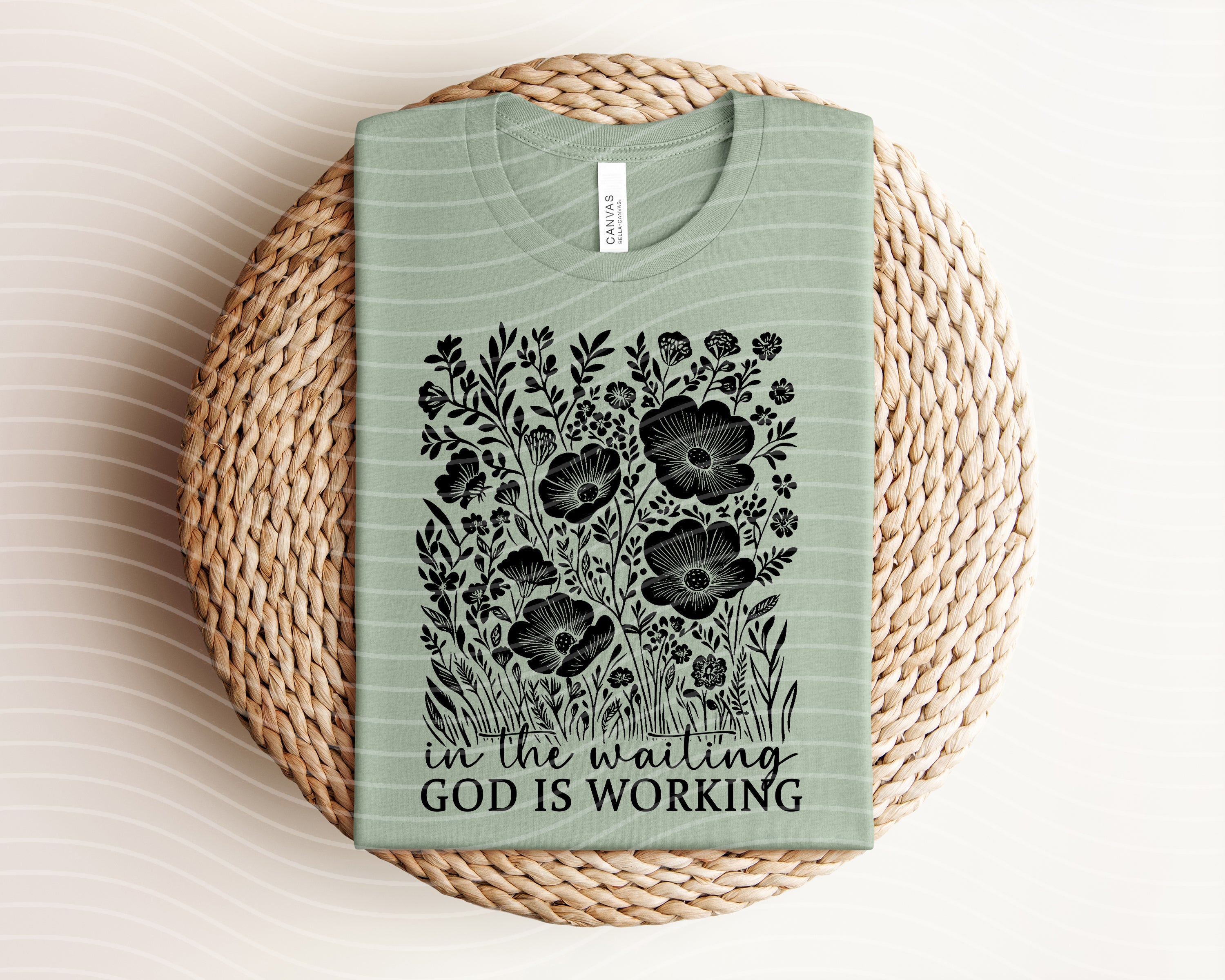 In the Waiting God is Working Graphic Tee