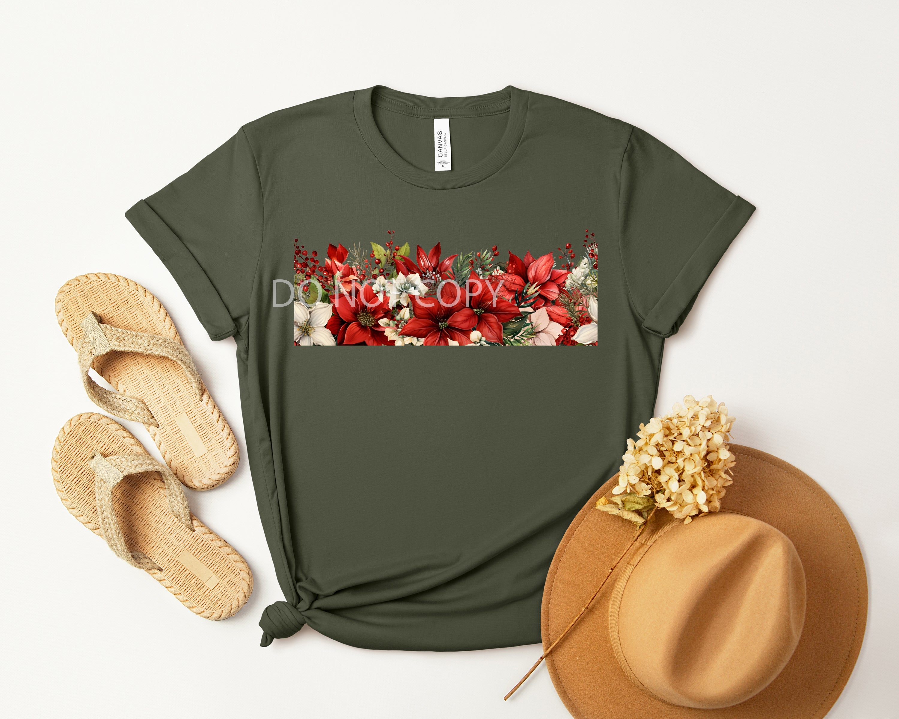 Poinsettia Band Graphic Tee