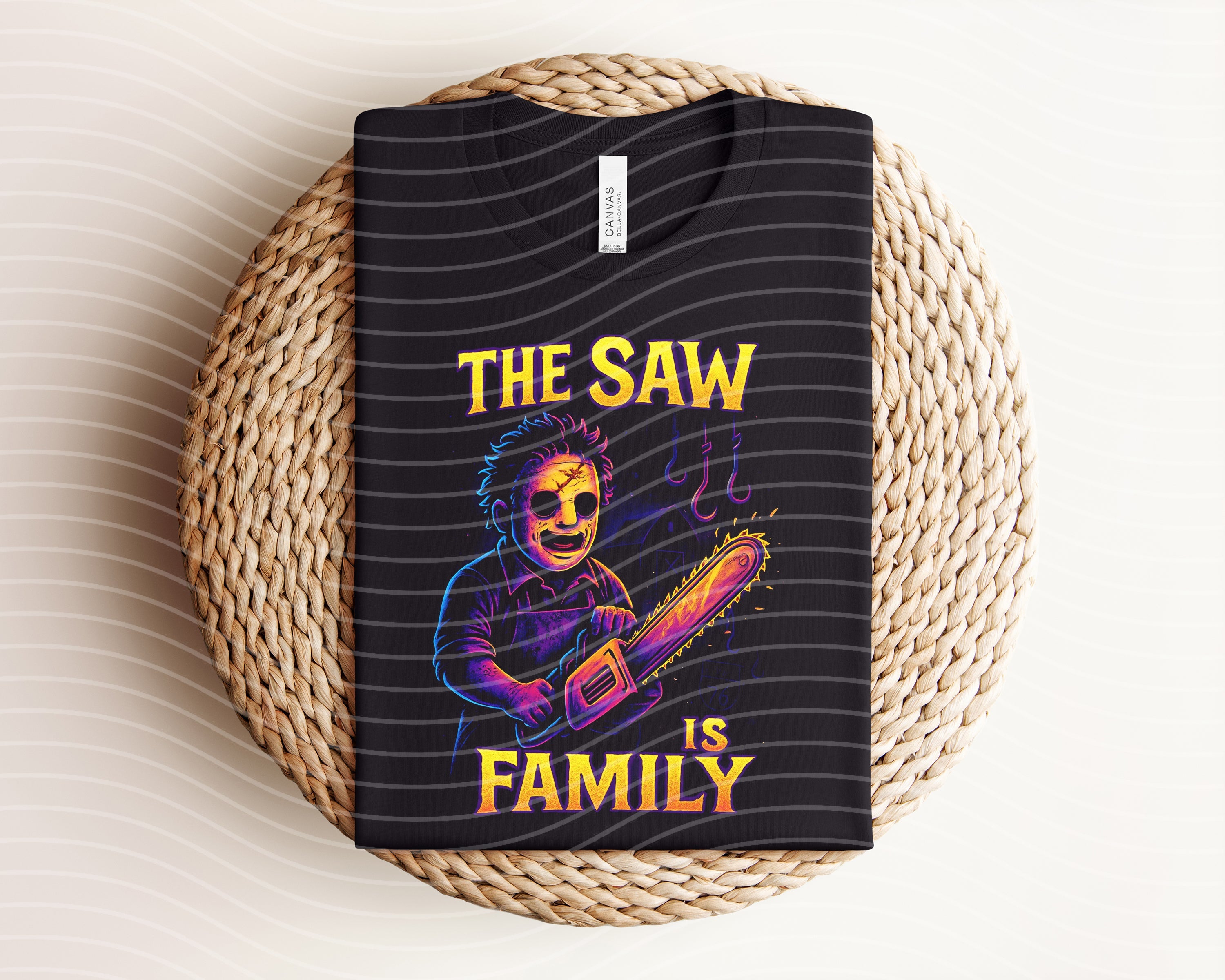 The Saw is Family Neon Graphic Tee