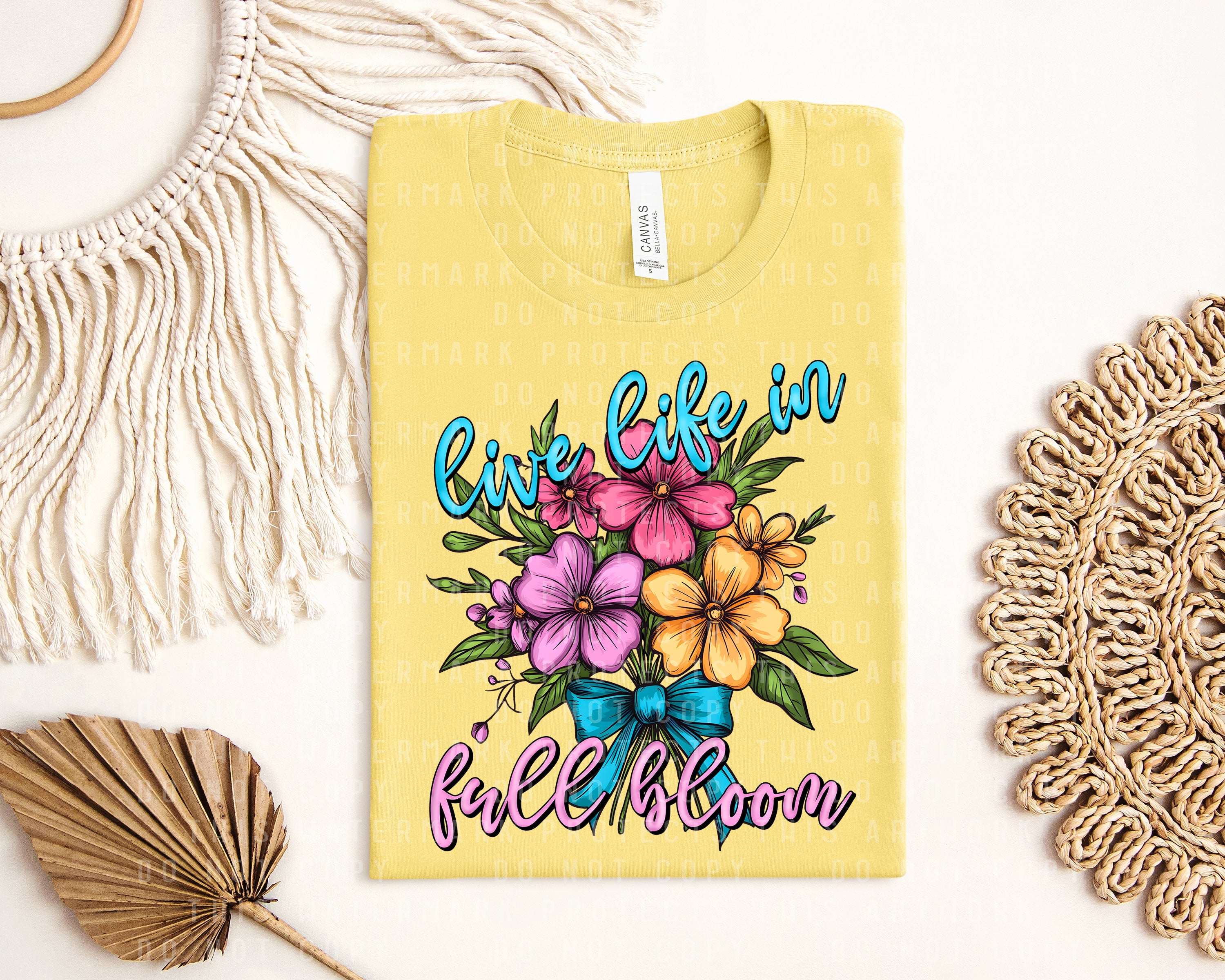 Live Life in Full Bloom Graphic Tee
