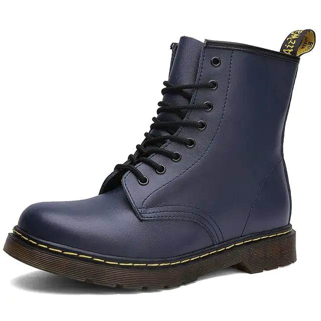 Unisex Leather Ankle Boots