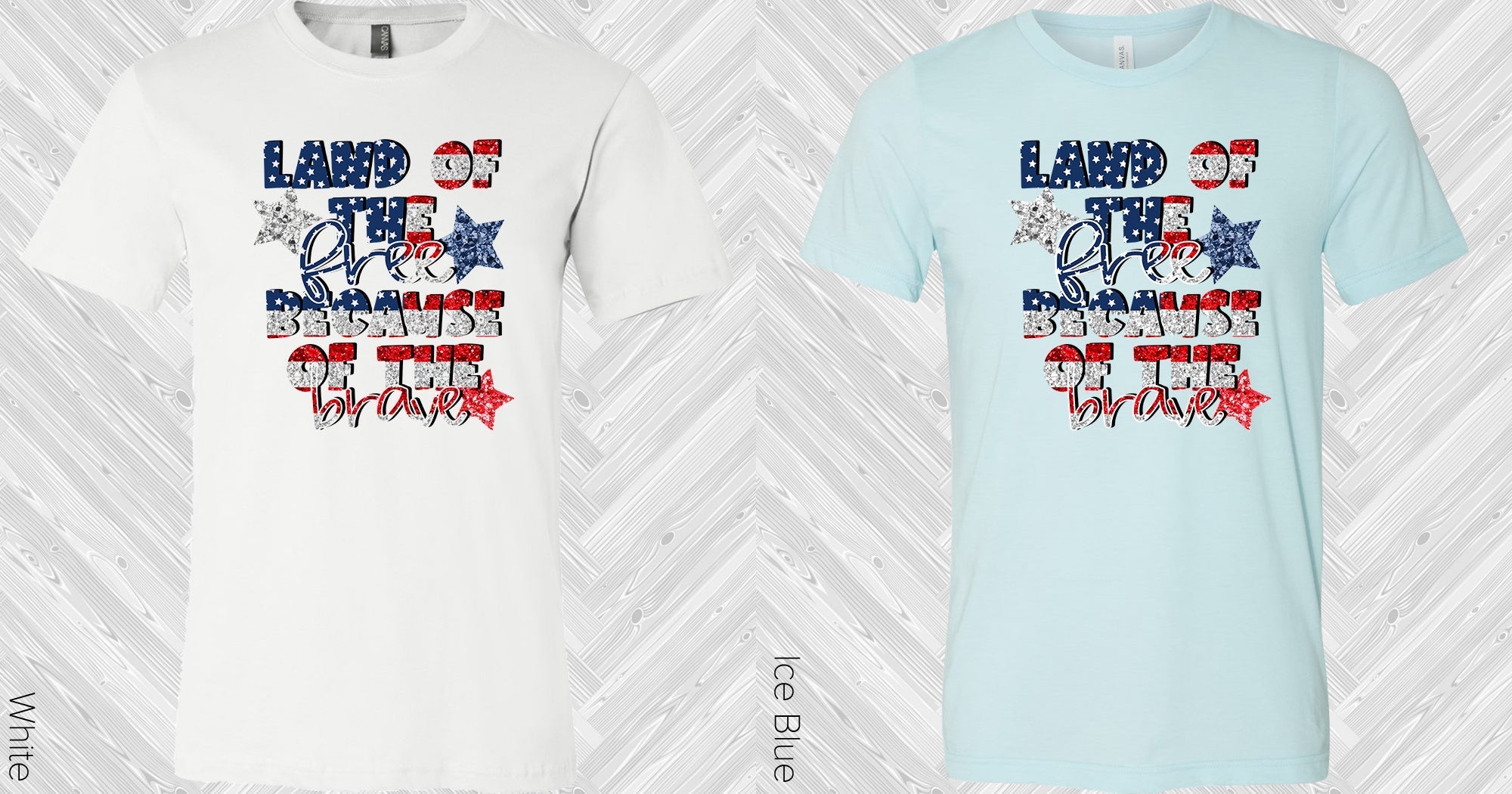 Land of the Free Because of the Brave Graphic Tee