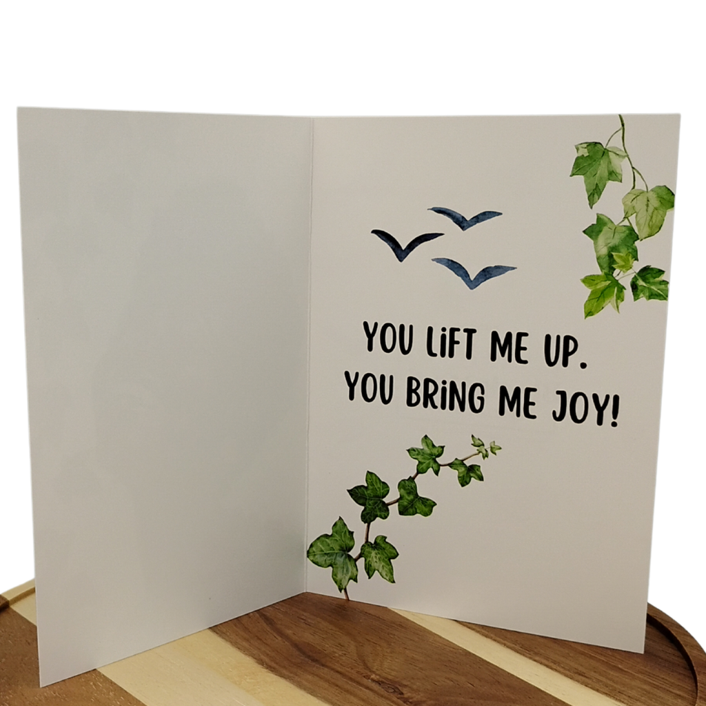 Gratitude Greeting Card | Lift Me Up & Bring Me Joy
