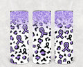 Light Purple Ribbon 20 oz Skinny Tumbler