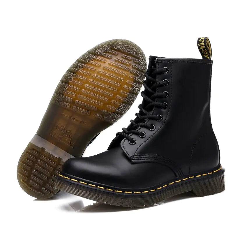Unisex Leather Ankle Boots