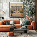 Royal Presence: Iconic Buckingham Palace & State Entrance Oil Painting