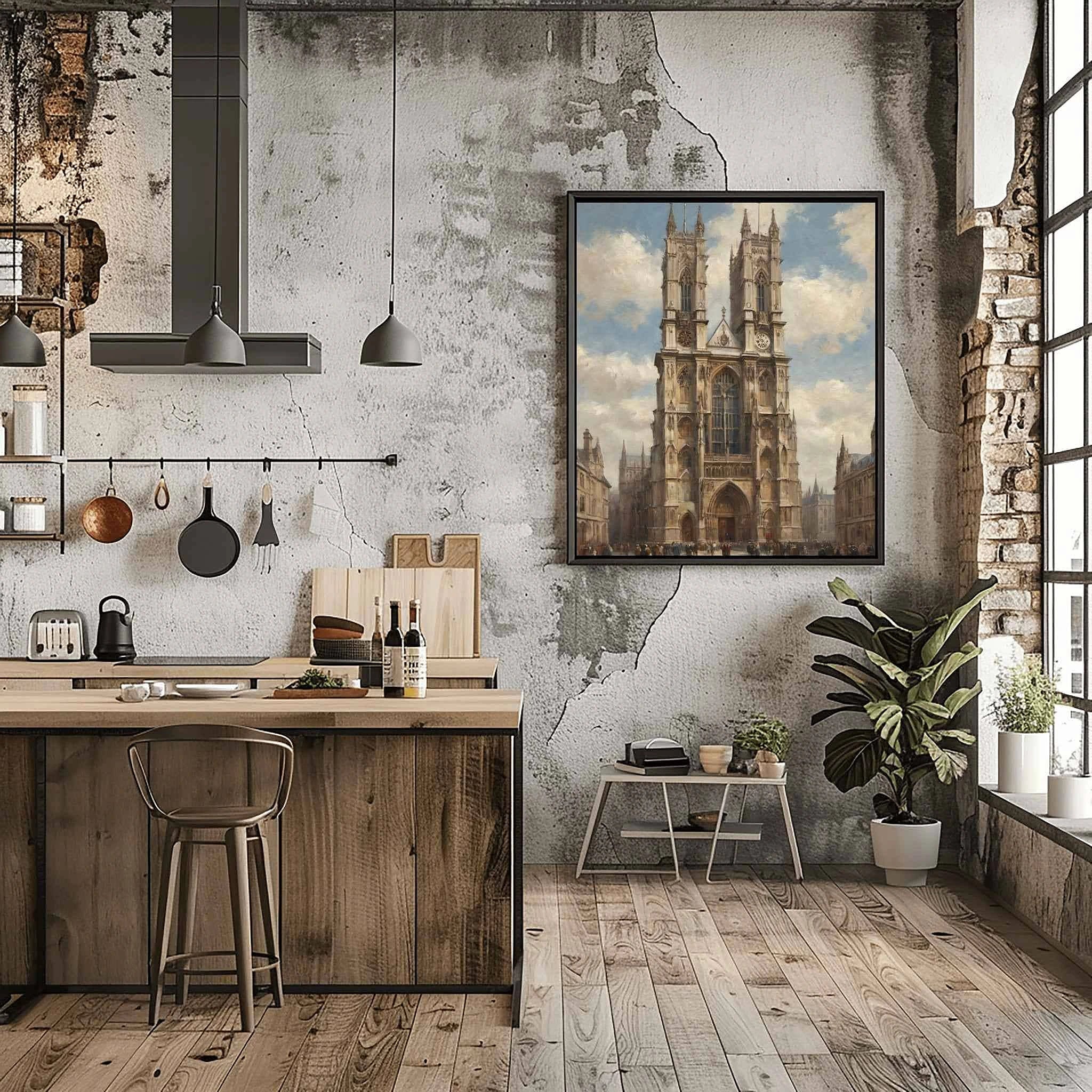 Westminster Grace: Iconic Abbey & Gothic Architectural Masterpiece Oil Painting