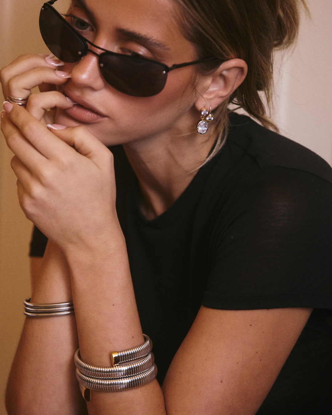 The Marais Hook Earring- Silver (Ships Mid July