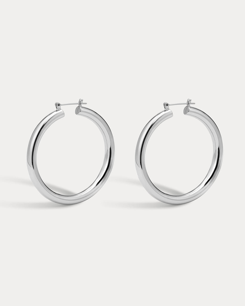 Amalfi Tube Hoops- Silver