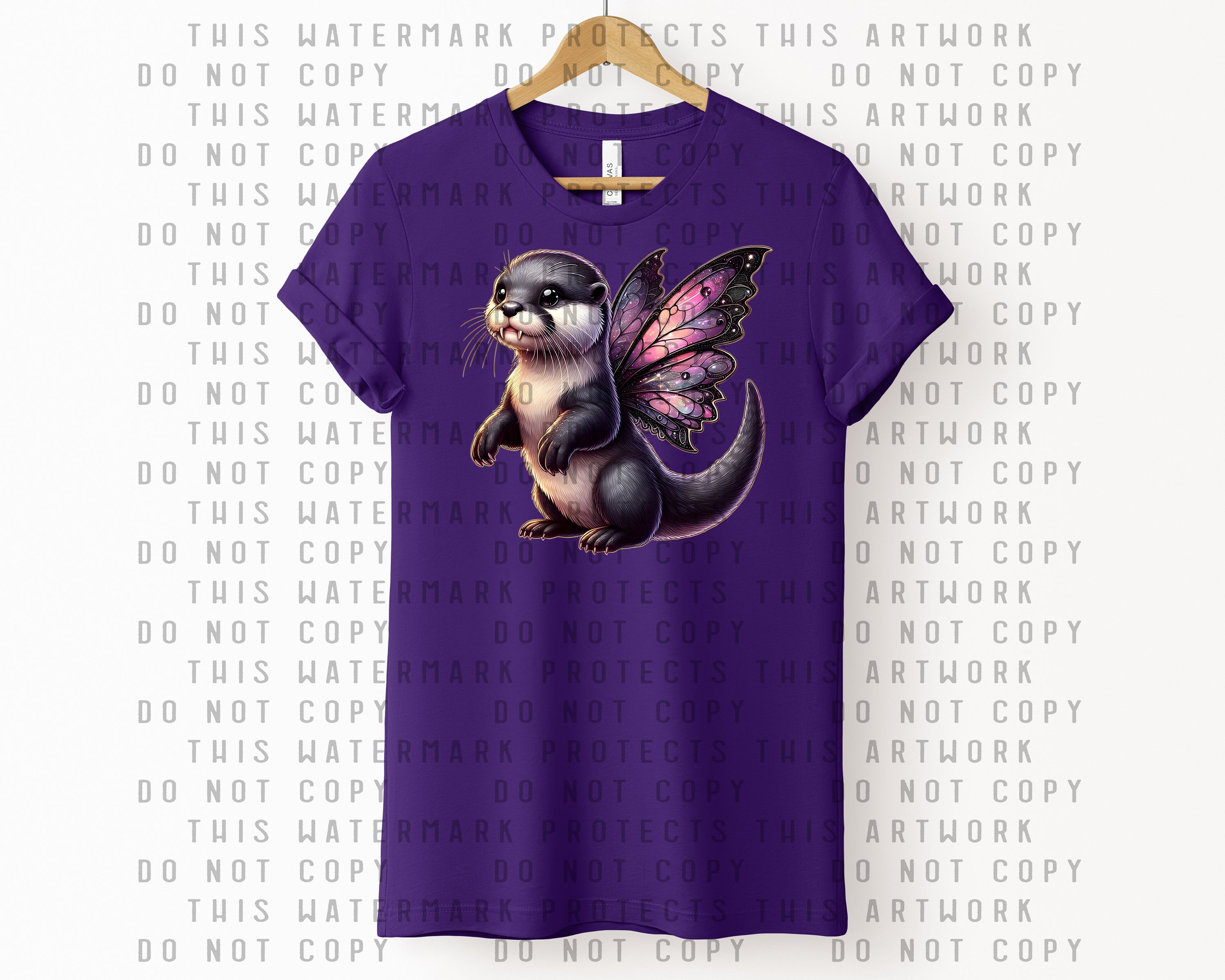 Goth Fairy Otter Graphic Tee