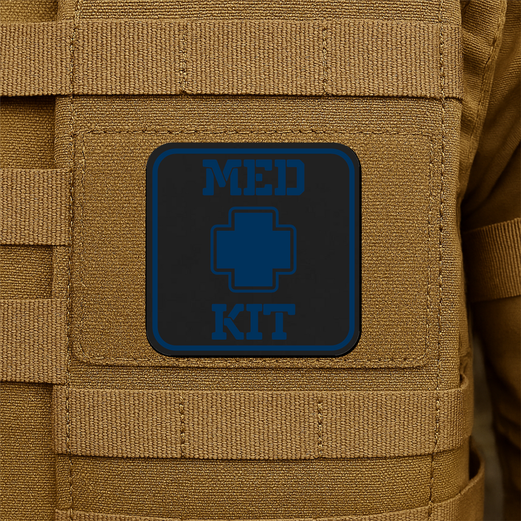 MED KIT IFAK Pouch Identification Patch 2"x2" Hook & Loop | Made in USA