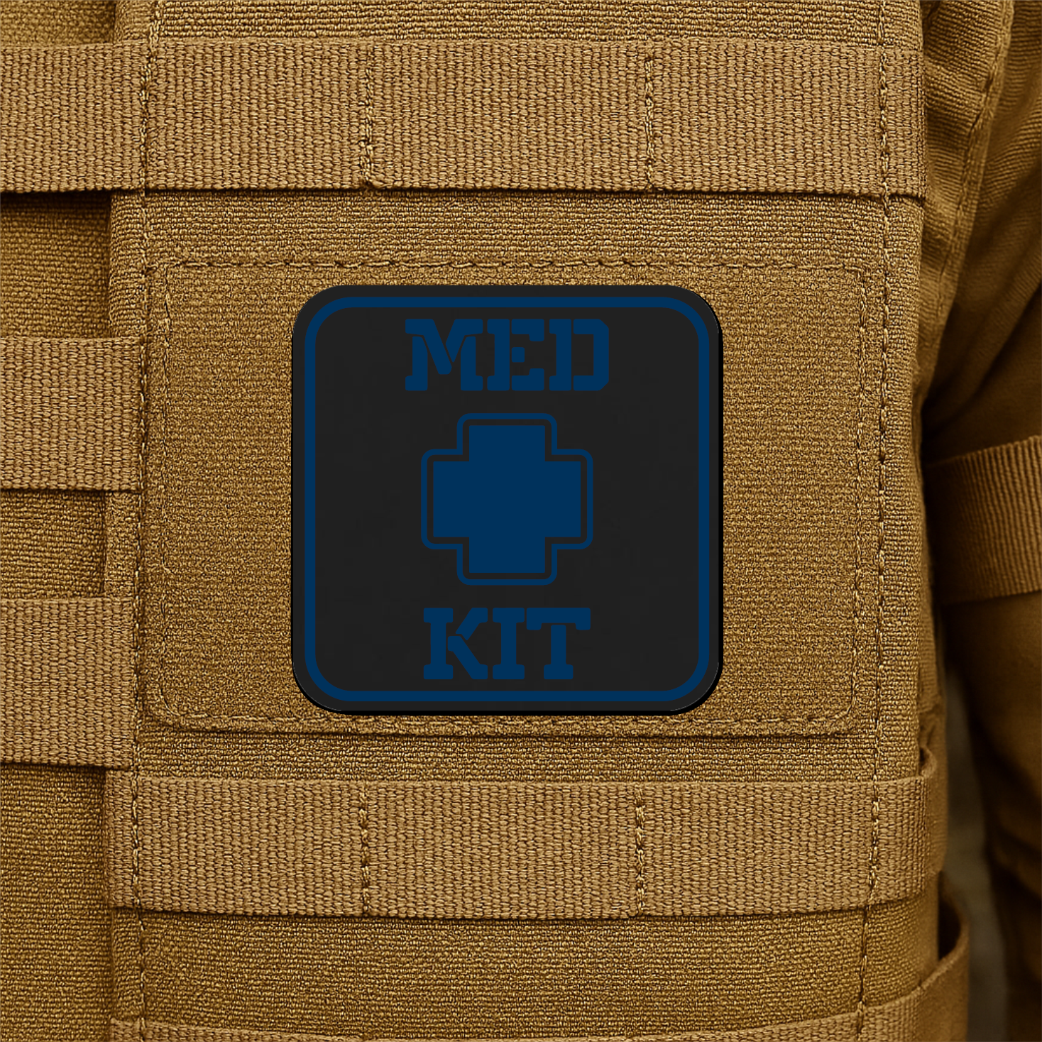 MED KIT IFAK Pouch Identification Patch 2"x2" Hook & Loop | Made in USA