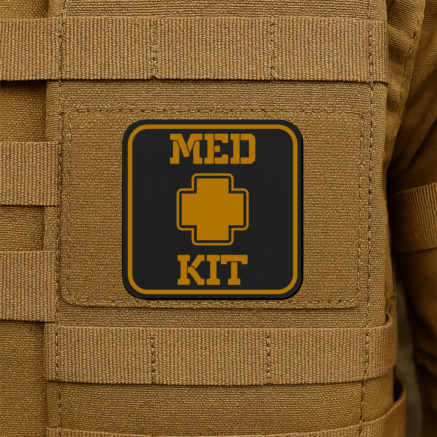 MED KIT IFAK Pouch Identification Patch 2"x2" Hook & Loop | Made in USA