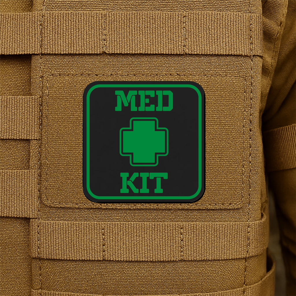 MED KIT IFAK Pouch Identification Patch 2"x2" Hook & Loop | Made in USA