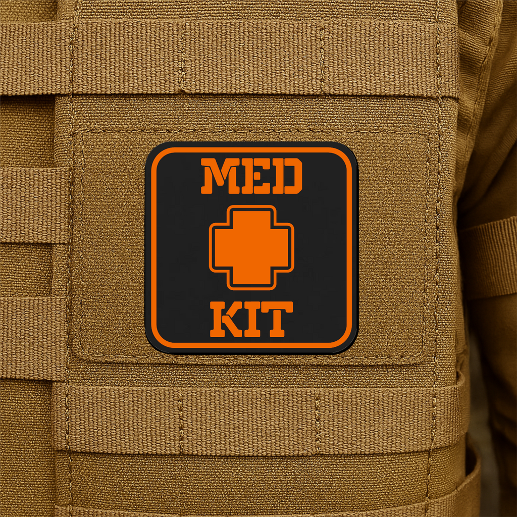 MED KIT IFAK Pouch Identification Patch 2"x2" Hook & Loop | Made in USA