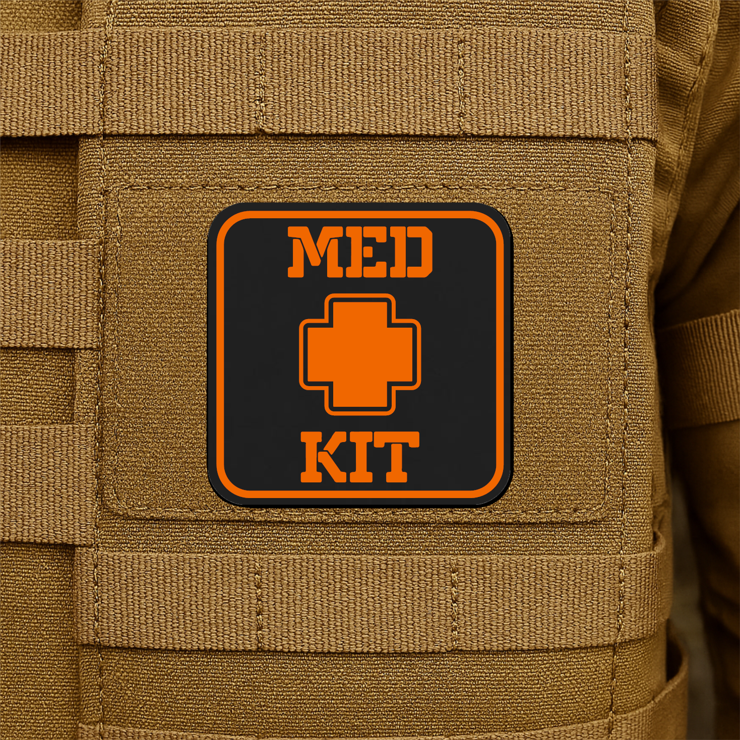 MED KIT IFAK Pouch Identification Patch 2"x2" Hook & Loop | Made in USA