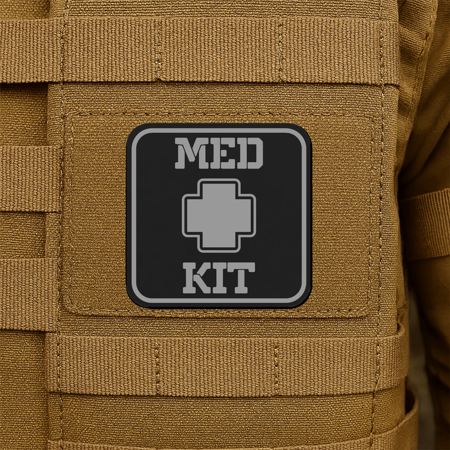 MED KIT IFAK Pouch Identification Patch 2"x2" Hook & Loop | Made in USA
