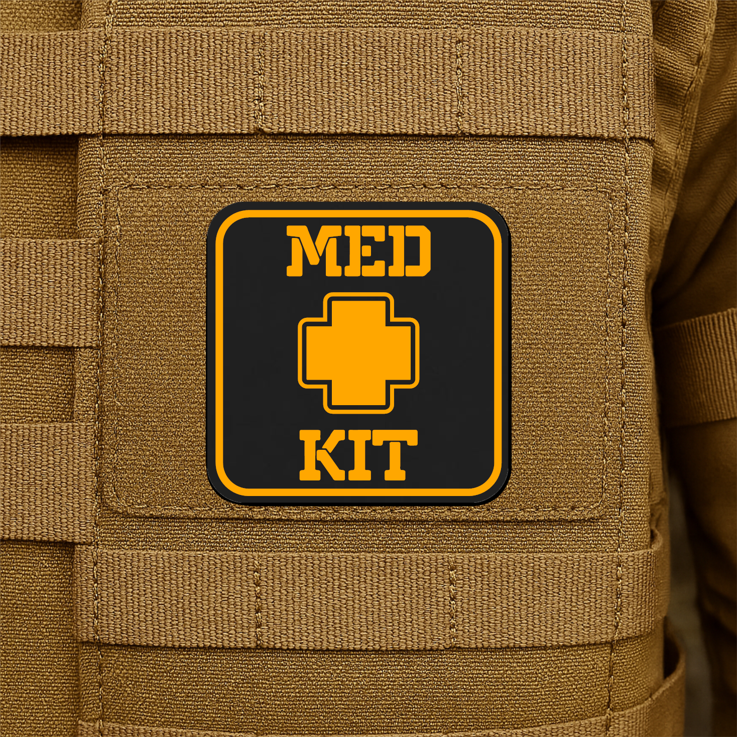 MED KIT IFAK Pouch Identification Patch 2"x2" Hook & Loop | Made in USA
