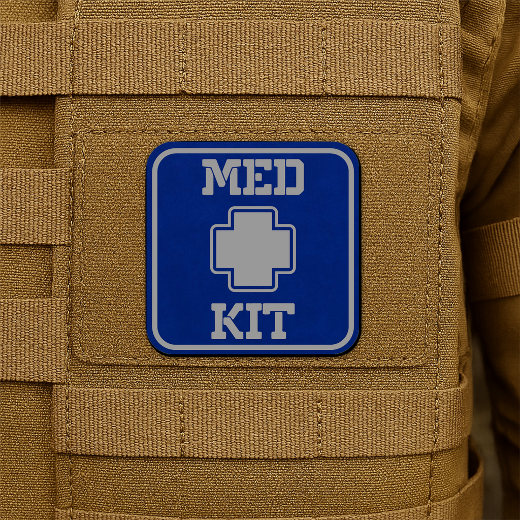 MED KIT IFAK Pouch Identification Patch 2"x2" Hook & Loop | Made in USA