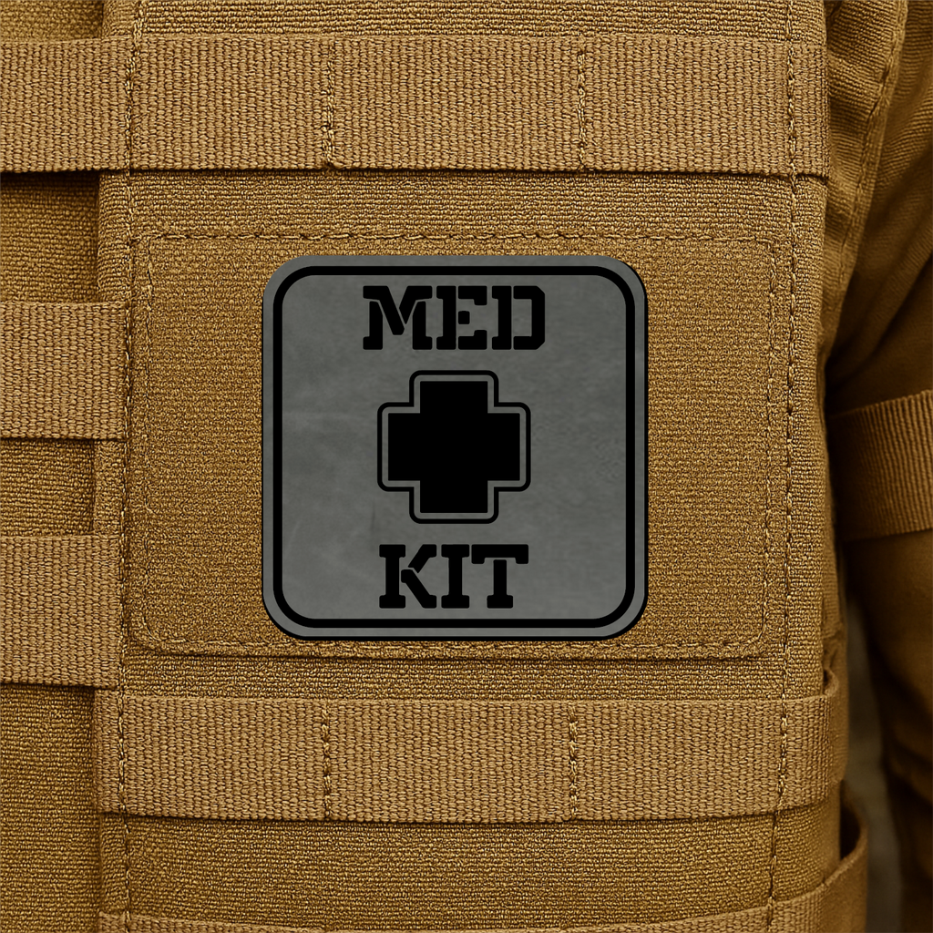 MED KIT IFAK Pouch Identification Patch 2"x2" Hook & Loop | Made in USA