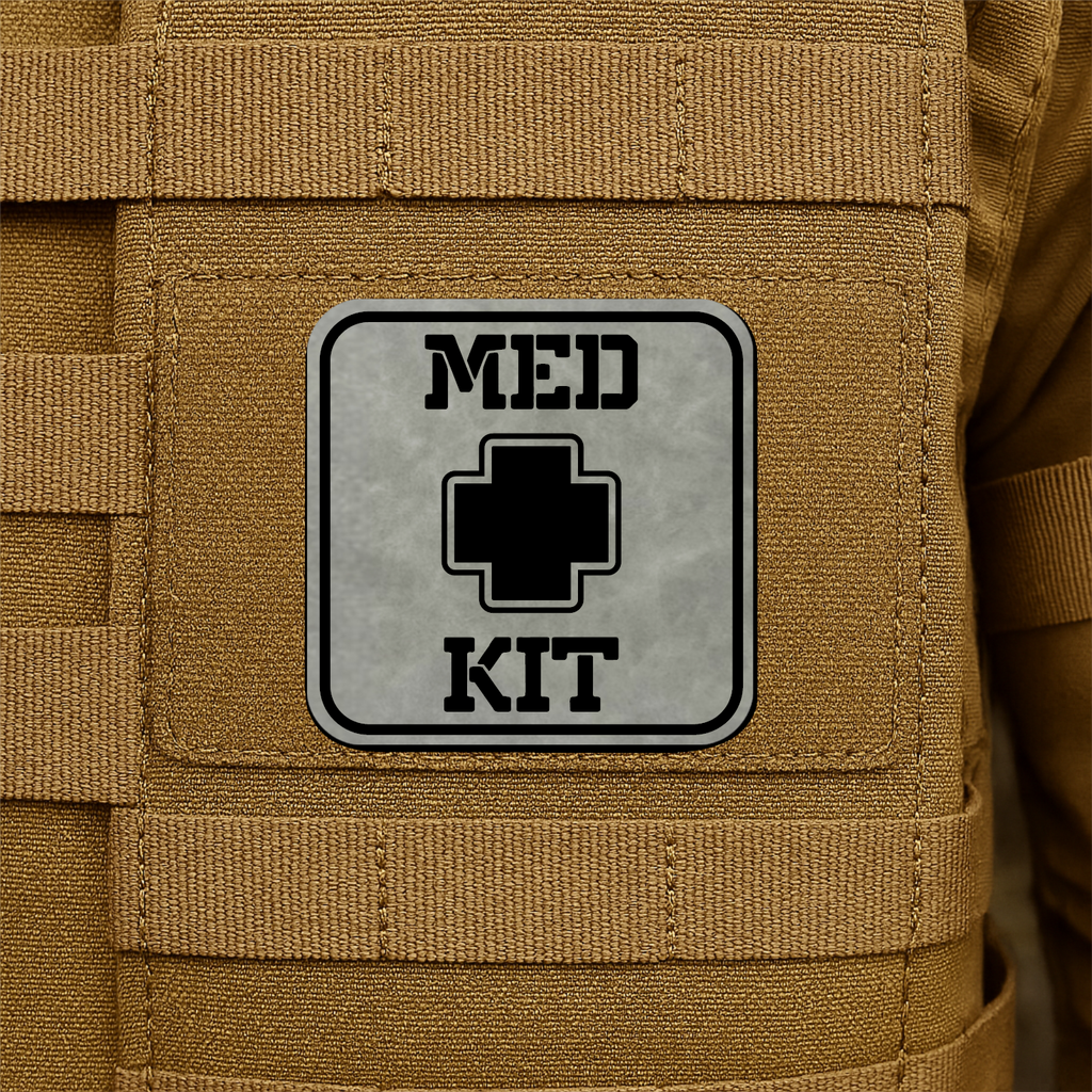 MED KIT IFAK Pouch Identification Patch 2"x2" Hook & Loop | Made in USA