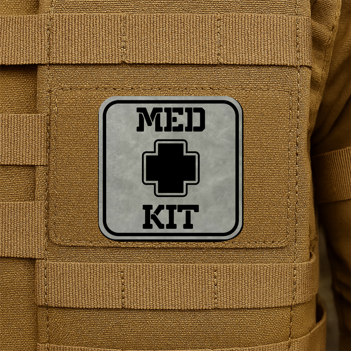 MED KIT IFAK Pouch Identification Patch 2"x2" Hook & Loop | Made in USA