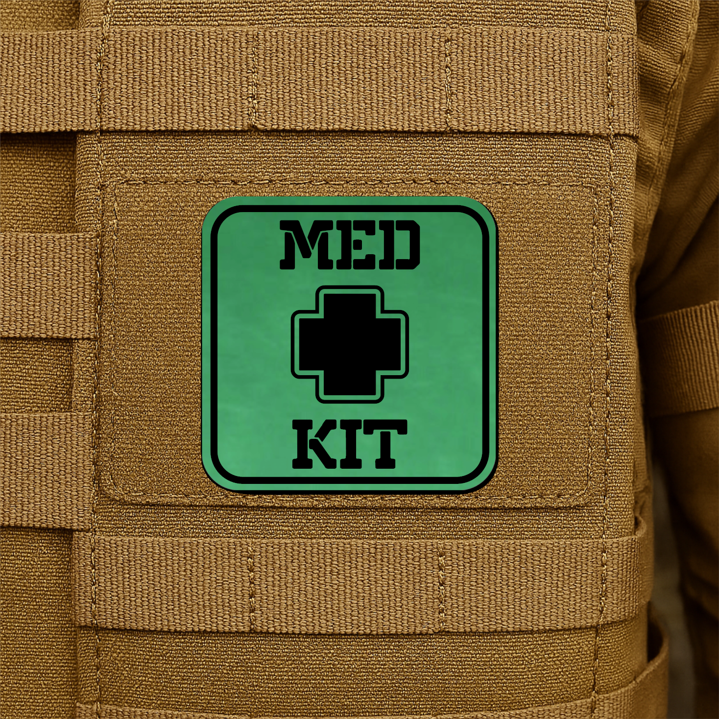 MED KIT IFAK Pouch Identification Patch 2"x2" Hook & Loop | Made in USA
