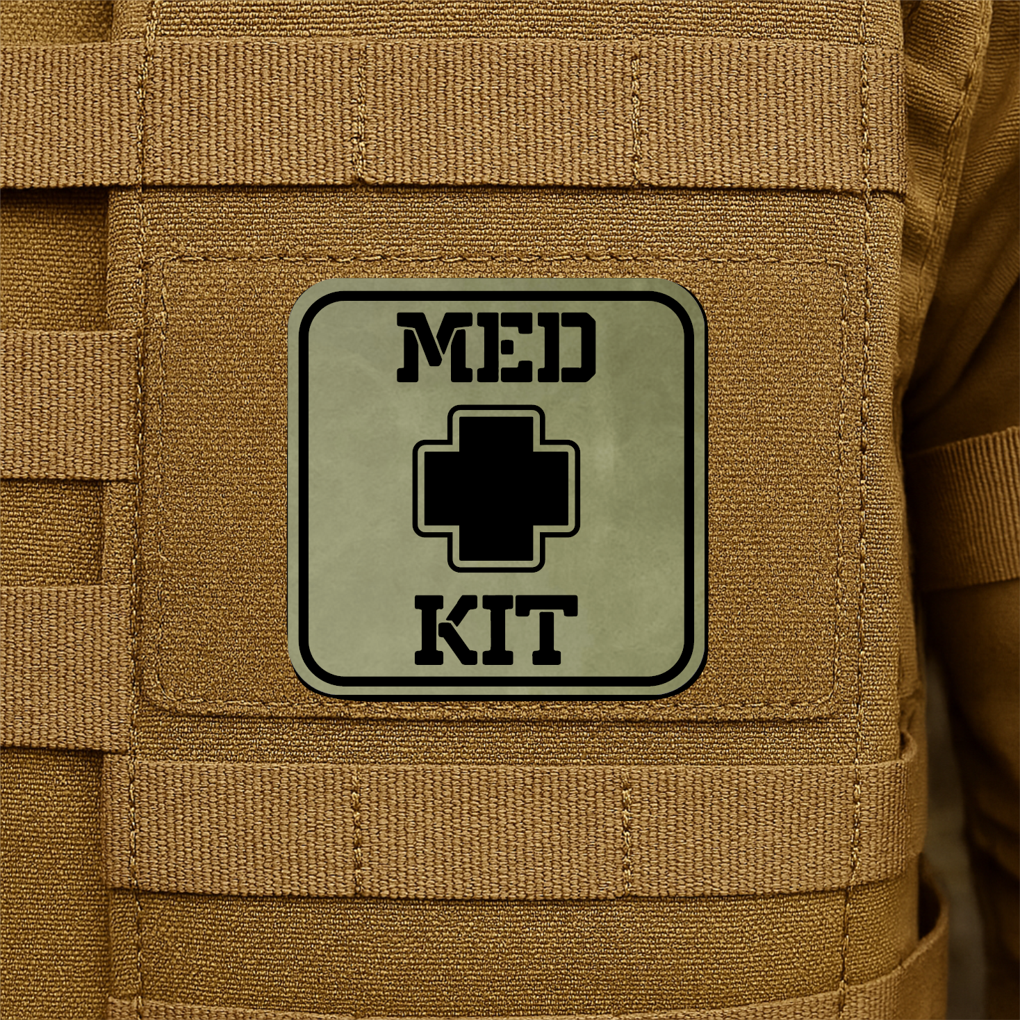 MED KIT IFAK Pouch Identification Patch 2"x2" Hook & Loop | Made in USA