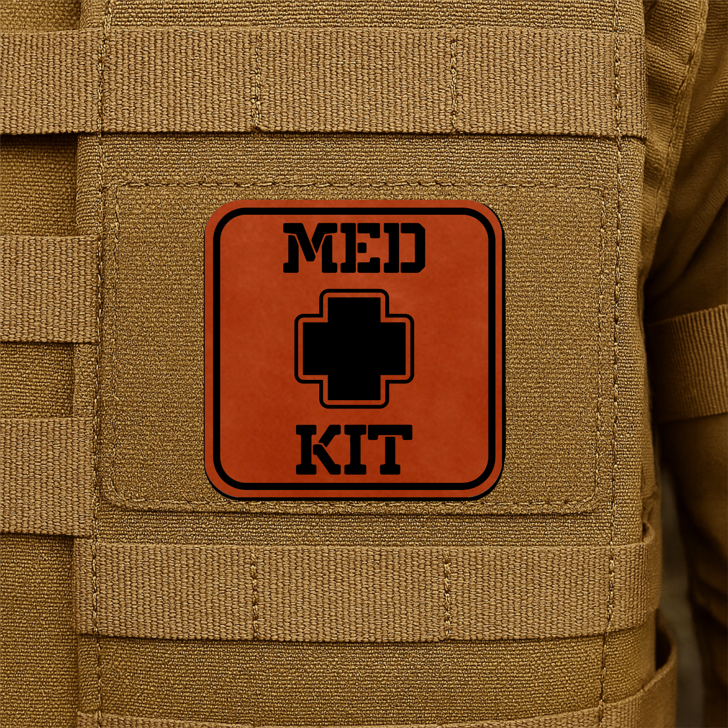 MED KIT IFAK Pouch Identification Patch 2"x2" Hook & Loop | Made in USA