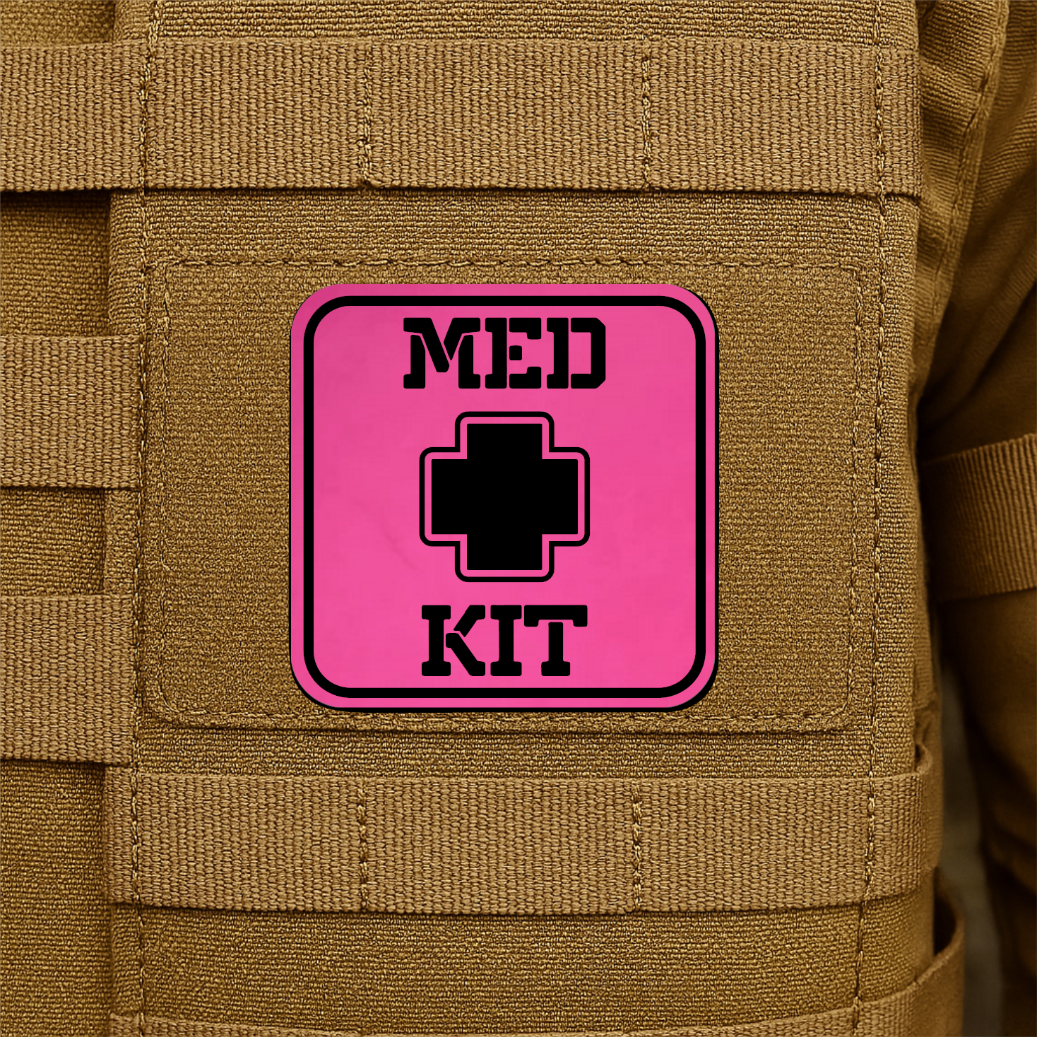 MED KIT IFAK Pouch Identification Patch 2"x2" Hook & Loop | Made in USA