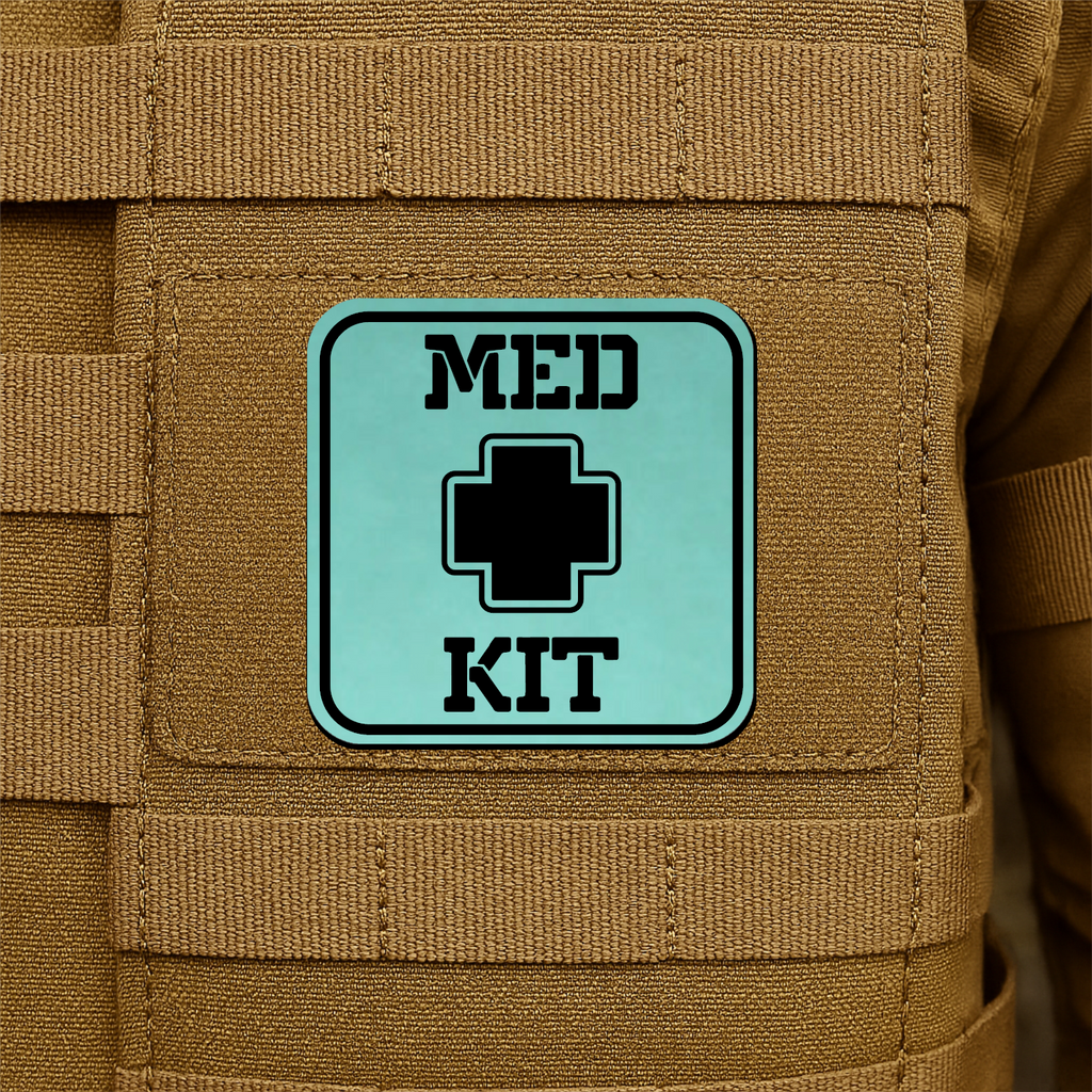 MED KIT IFAK Pouch Identification Patch 2"x2" Hook & Loop | Made in USA