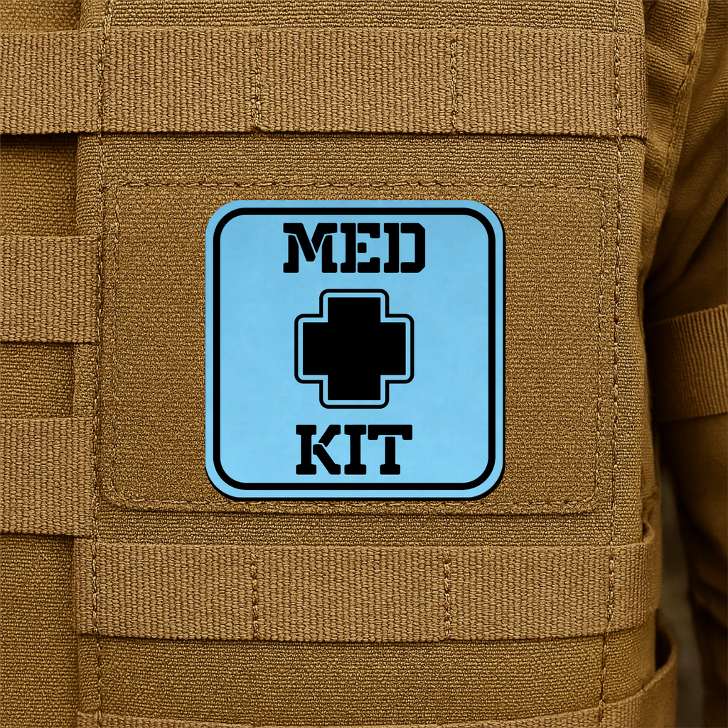 MED KIT IFAK Pouch Identification Patch 2"x2" Hook & Loop | Made in USA