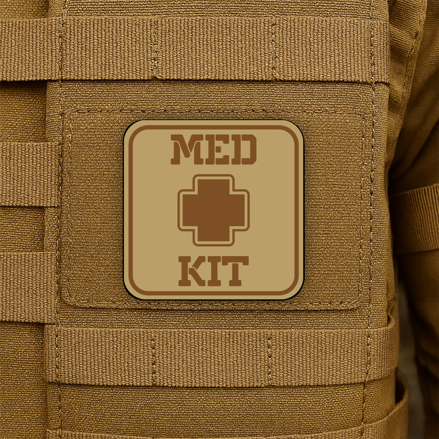 MED KIT IFAK Pouch Identification Patch 2"x2" Hook & Loop | Made in USA