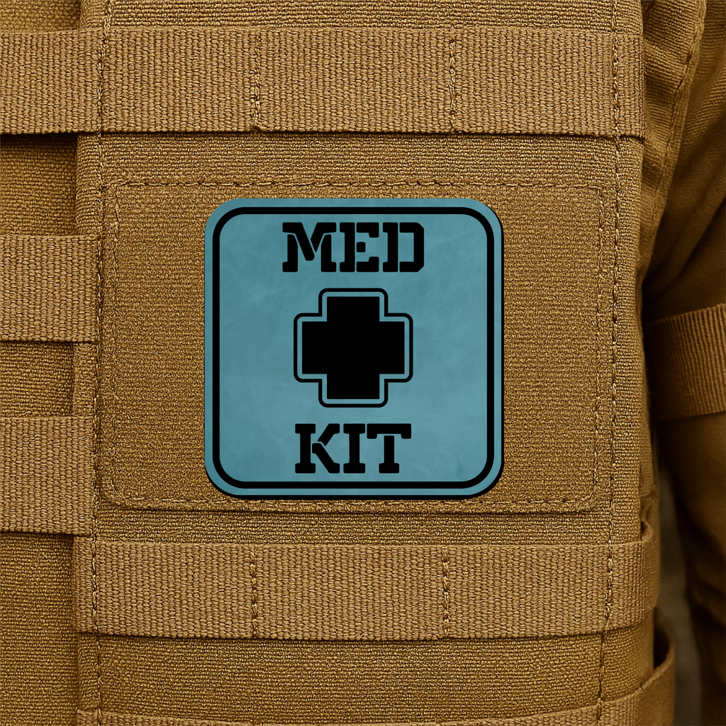 MED KIT IFAK Pouch Identification Patch 2"x2" Hook & Loop | Made in USA