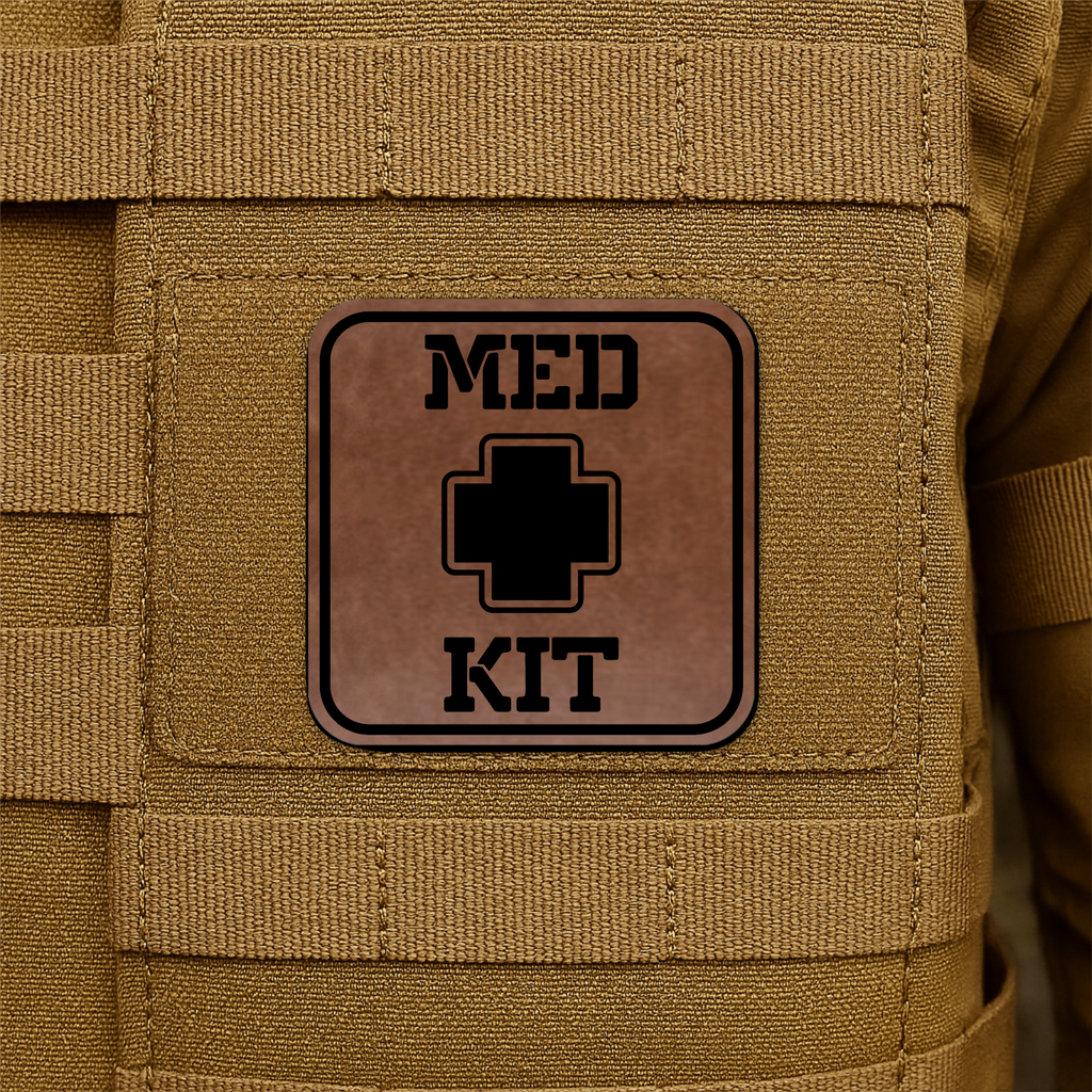 MED KIT IFAK Pouch Identification Patch 2"x2" Hook & Loop | Made in USA