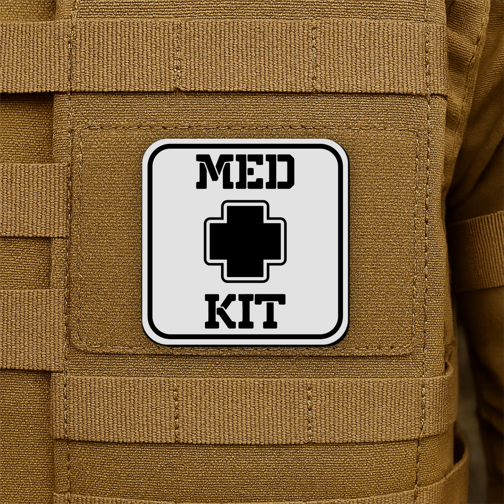 MED KIT IFAK Pouch Identification Patch 2"x2" Hook & Loop | Made in USA