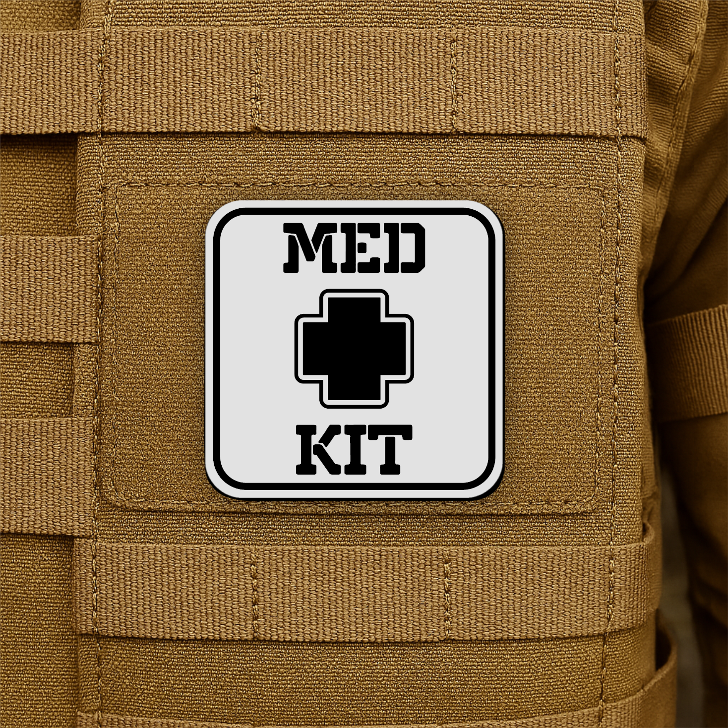 MED KIT IFAK Pouch Identification Patch 2"x2" Hook & Loop | Made in USA