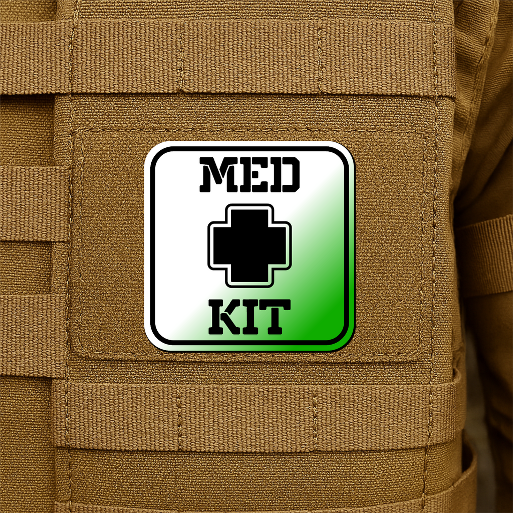 MED KIT IFAK Pouch Identification Patch 2"x2" Hook & Loop | Made in USA