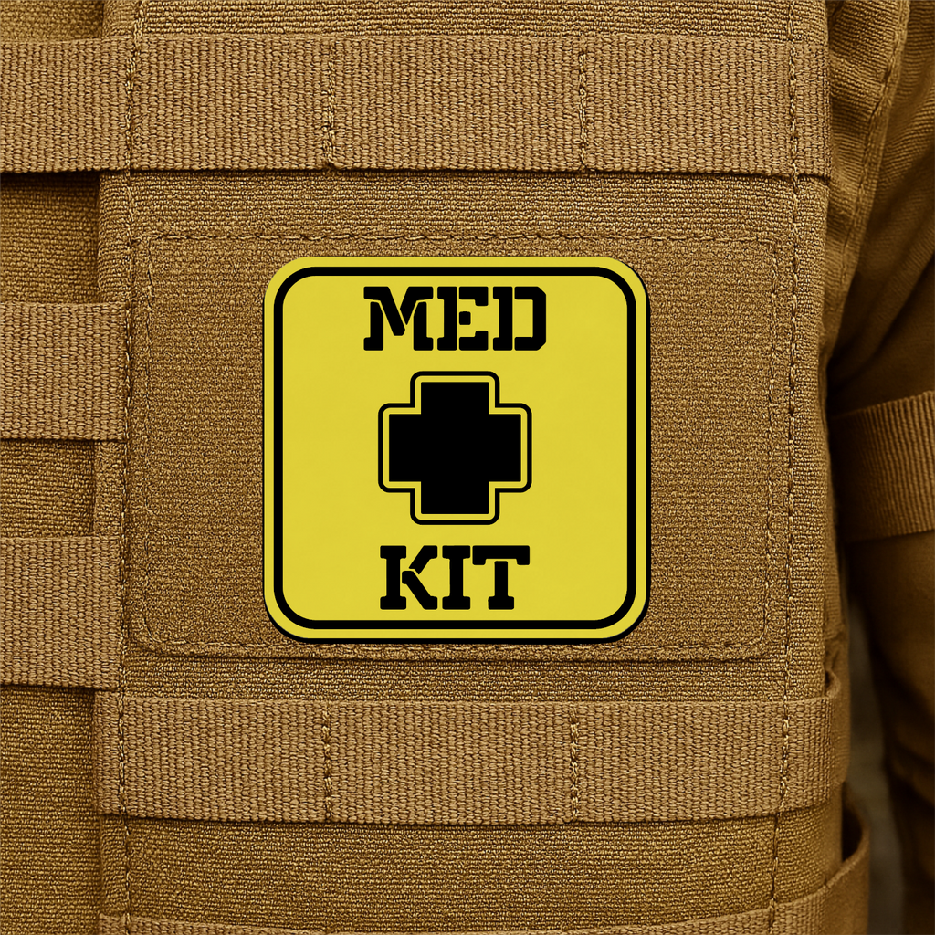 MED KIT IFAK Pouch Identification Patch 2"x2" Hook & Loop | Made in USA