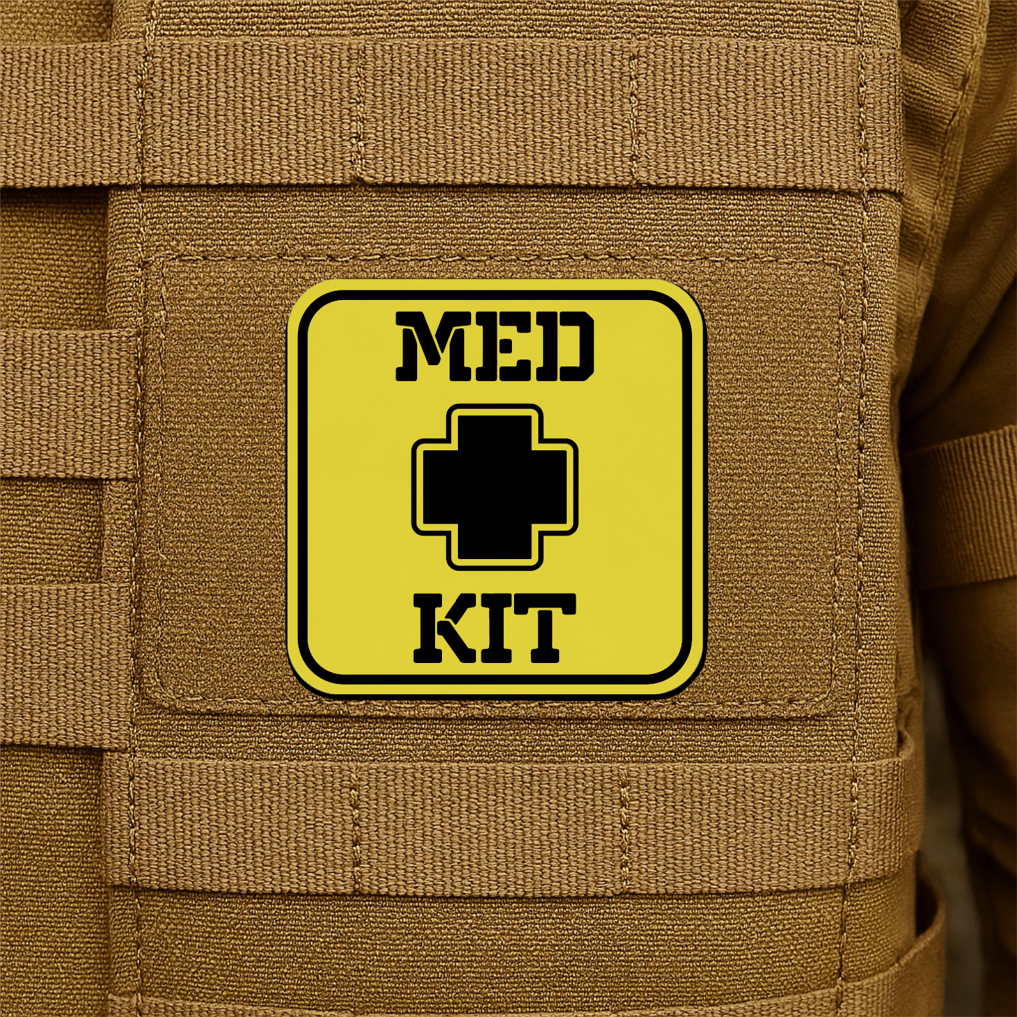 MED KIT IFAK Pouch Identification Patch 2"x2" Hook & Loop | Made in USA
