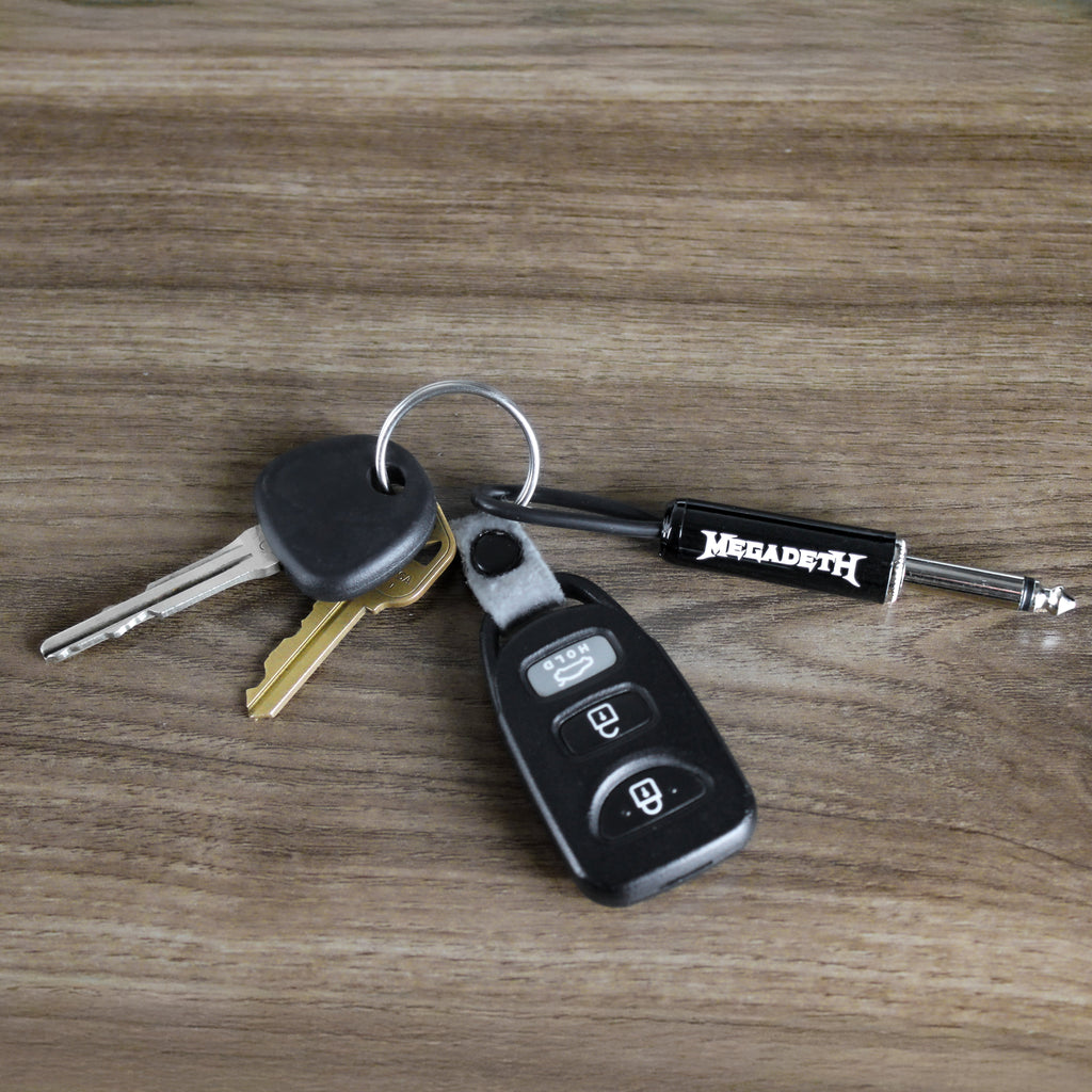 Megadeth Logo Guitar Plug Keychain