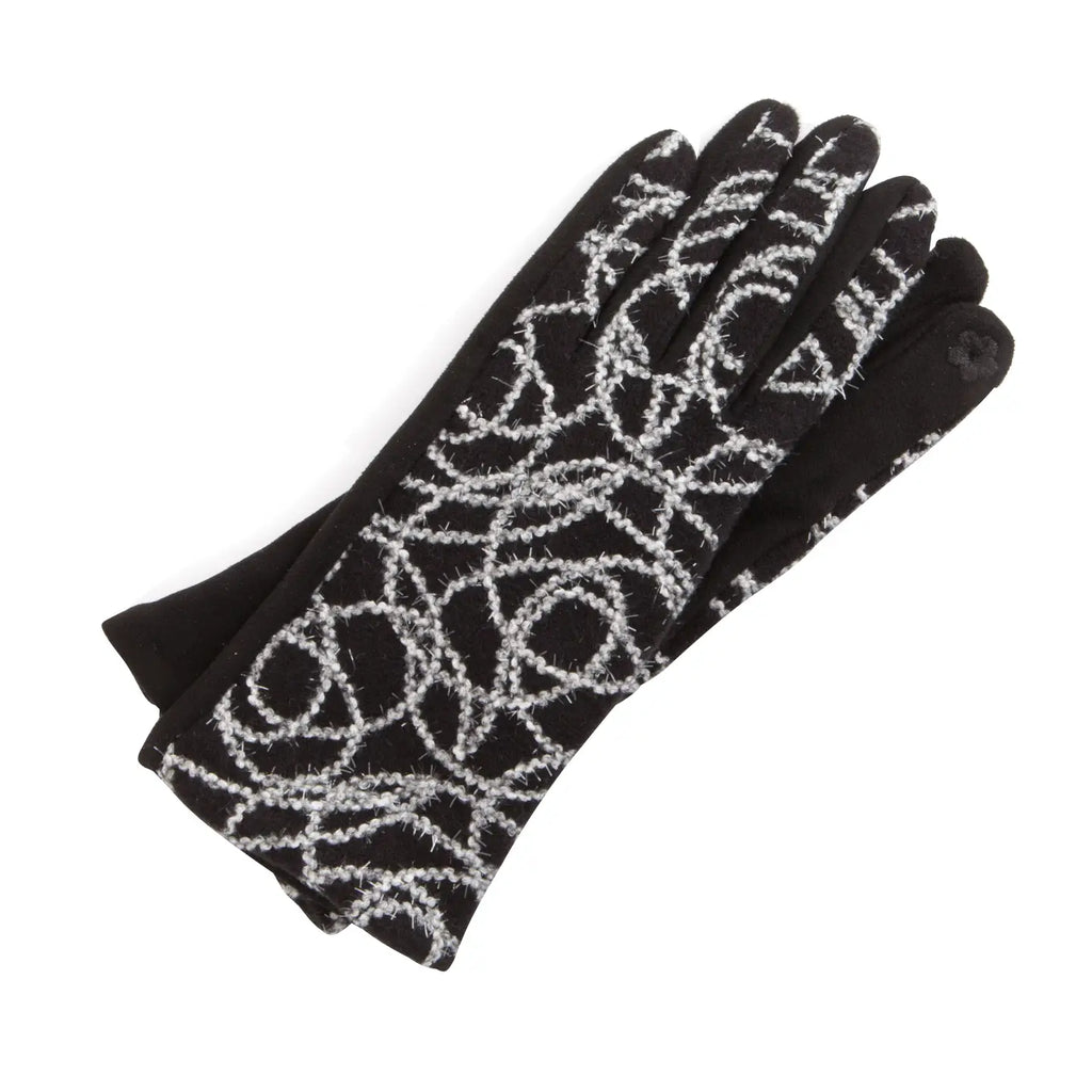 Metallic Swirl Gloves