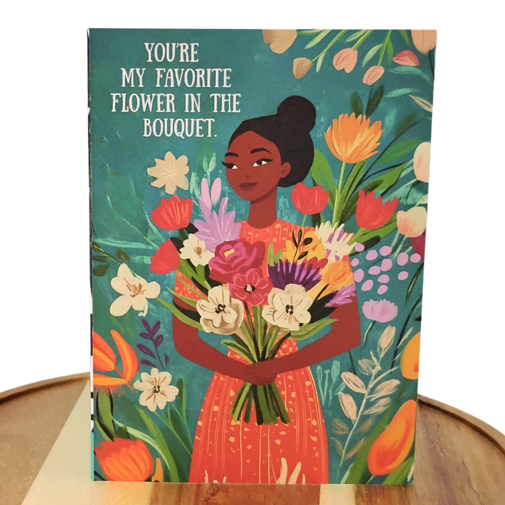 Celebrate Her Unique Beauty with "Favorite Flower" Greeting Card